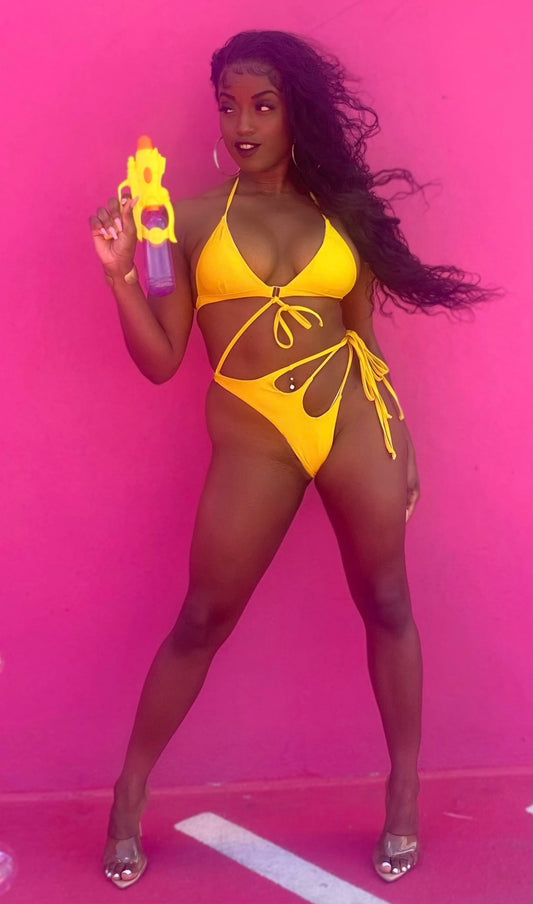 Sugar Baby 2 Piece Monokini - Yellow