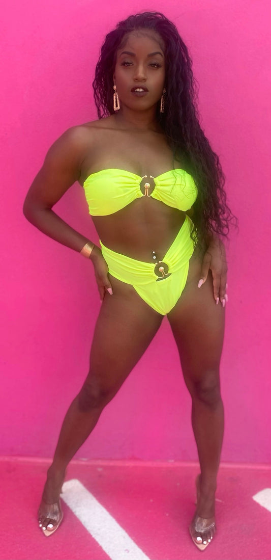 Palm Springs Bikini - Yellow Neon